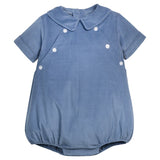 Little English Walker Bubble - Stormy Blue Corduroy