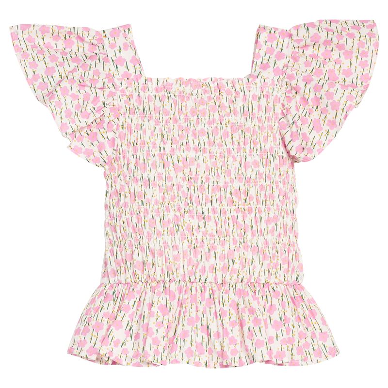 Bisby India Top- Darien Daisies