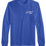 Southern Tide Holiday Santa Console Tee- Dazzling Blue