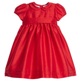 Little English Peter Pan Formal Dress- Red with Sash