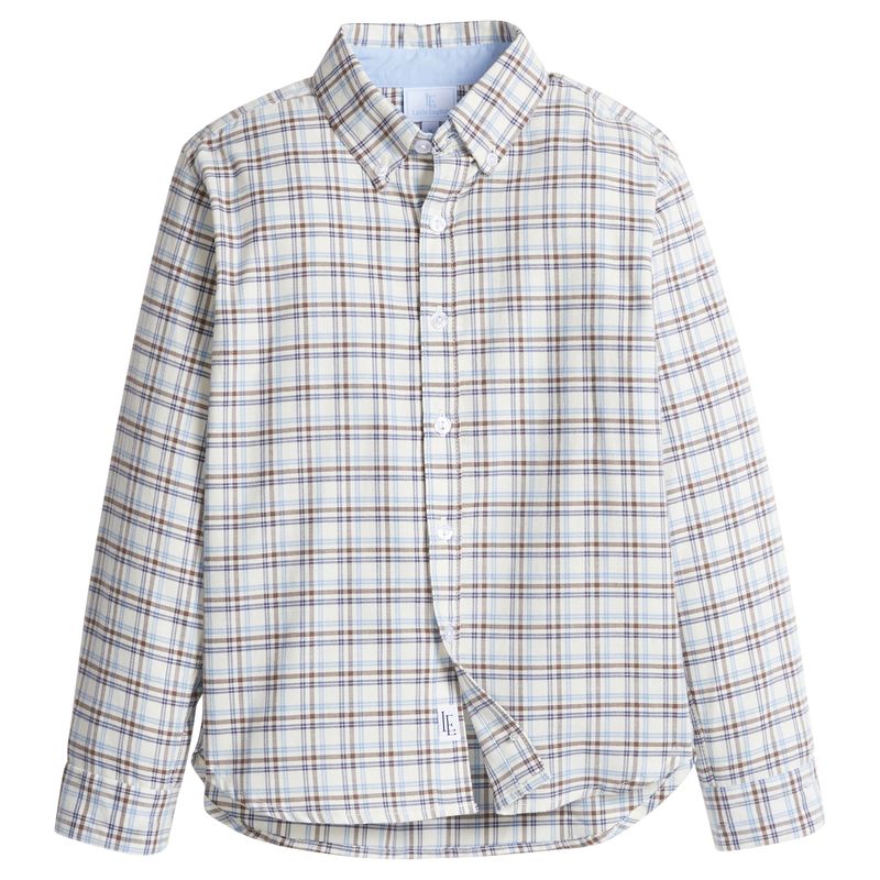Little English Button Down Shirt - Clarkson Plaid