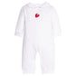 Little English Crochet Playsuit- Strawberry