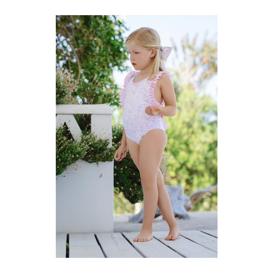 Sal & Pimenta Pink Ditsy Floral Swimsuit