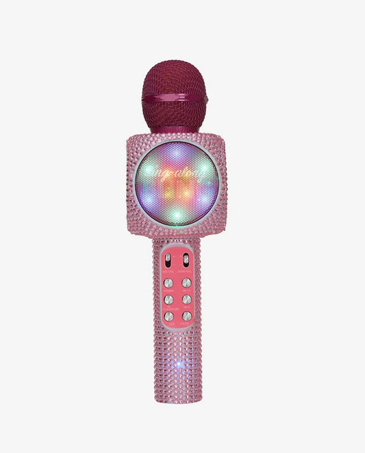 Trend Tech Pink Bling Karaoke Microphone and Bluetooth Speaker