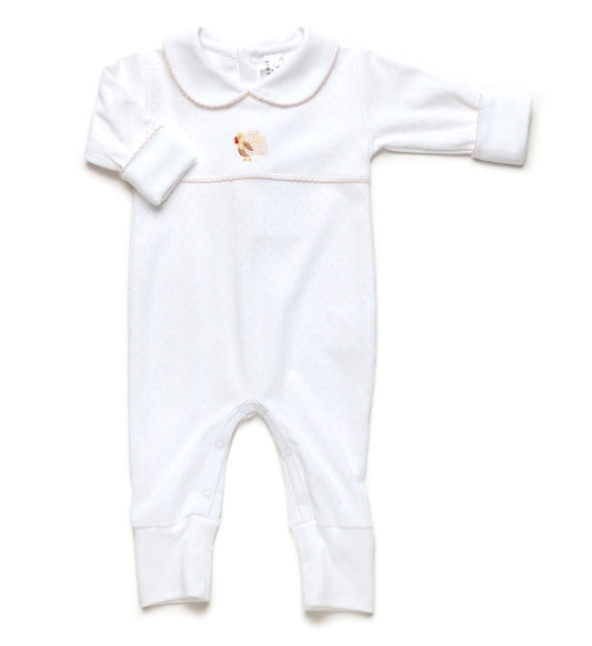 Pink Feather Turkey Playsuit