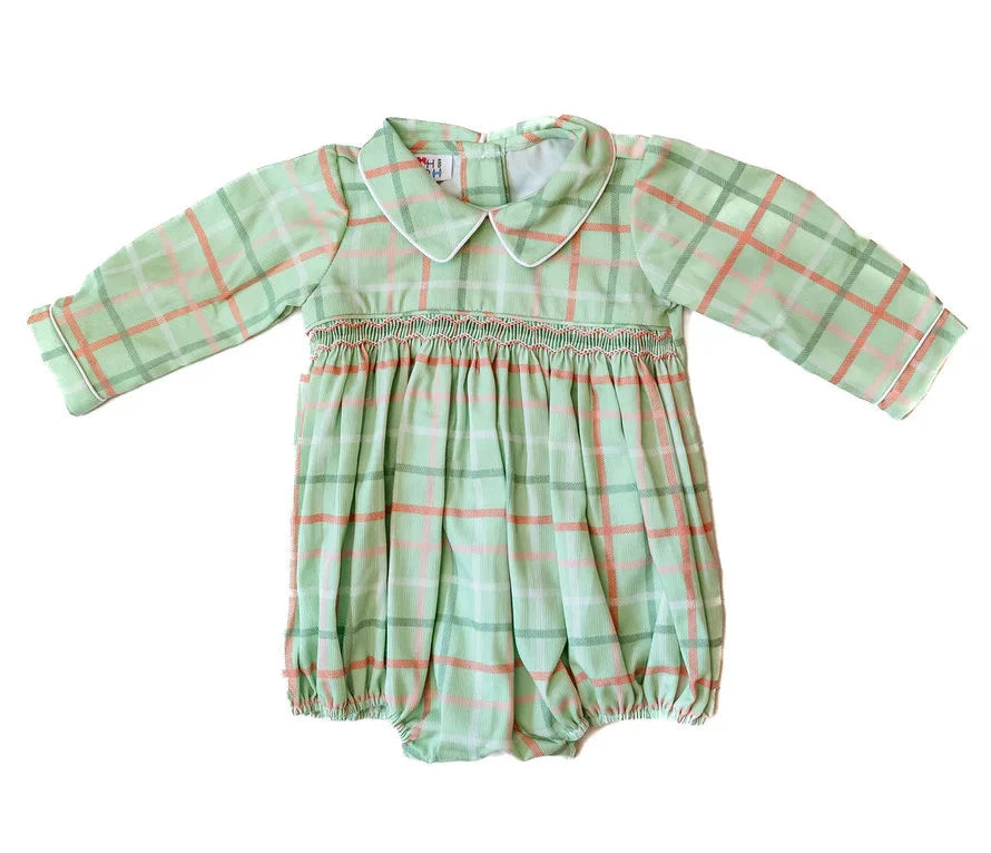 Ruth and Ralph Christmas Plaid Smocked Arthur Bubble