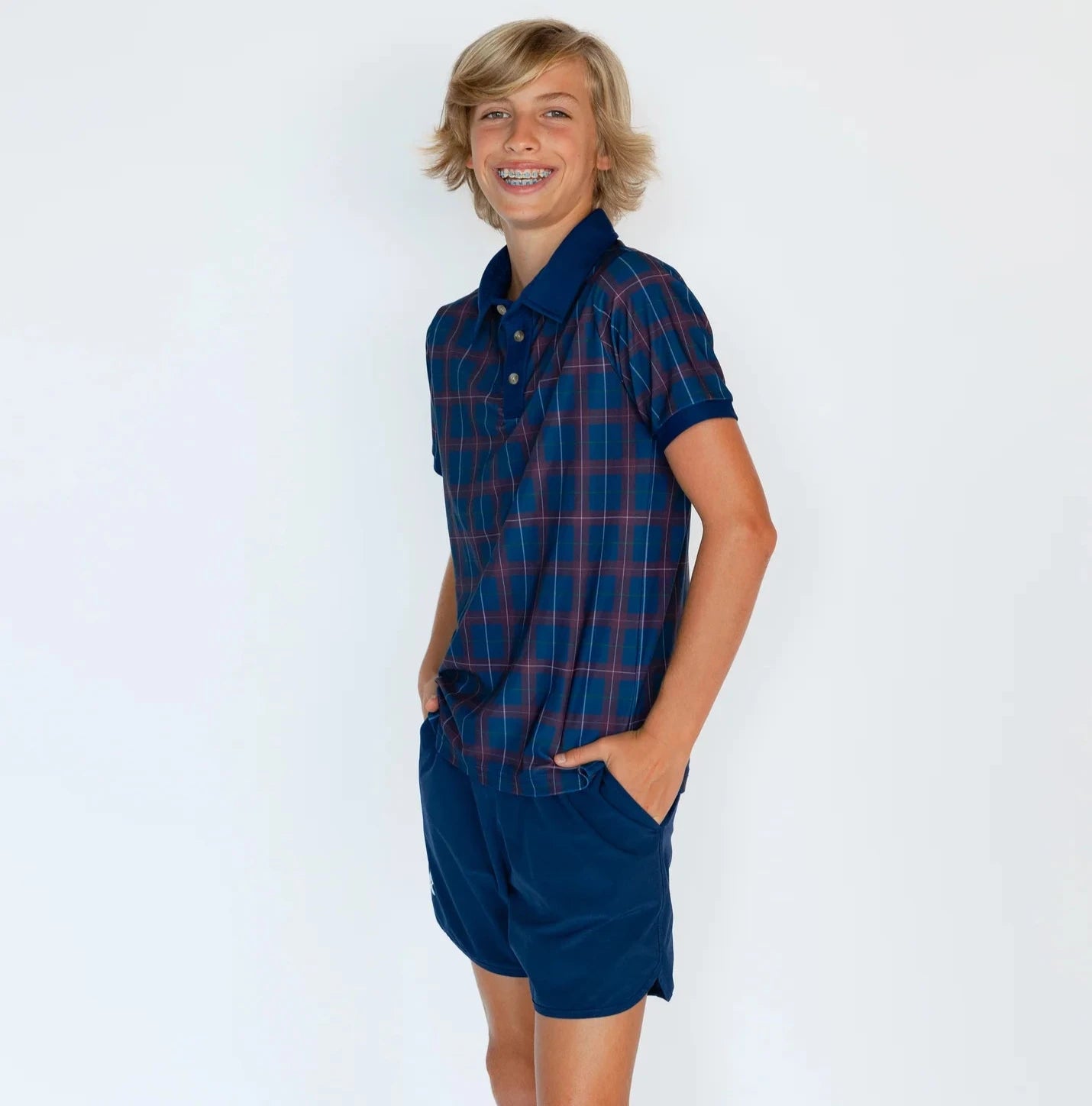 Courtside Kids Navy Super Short