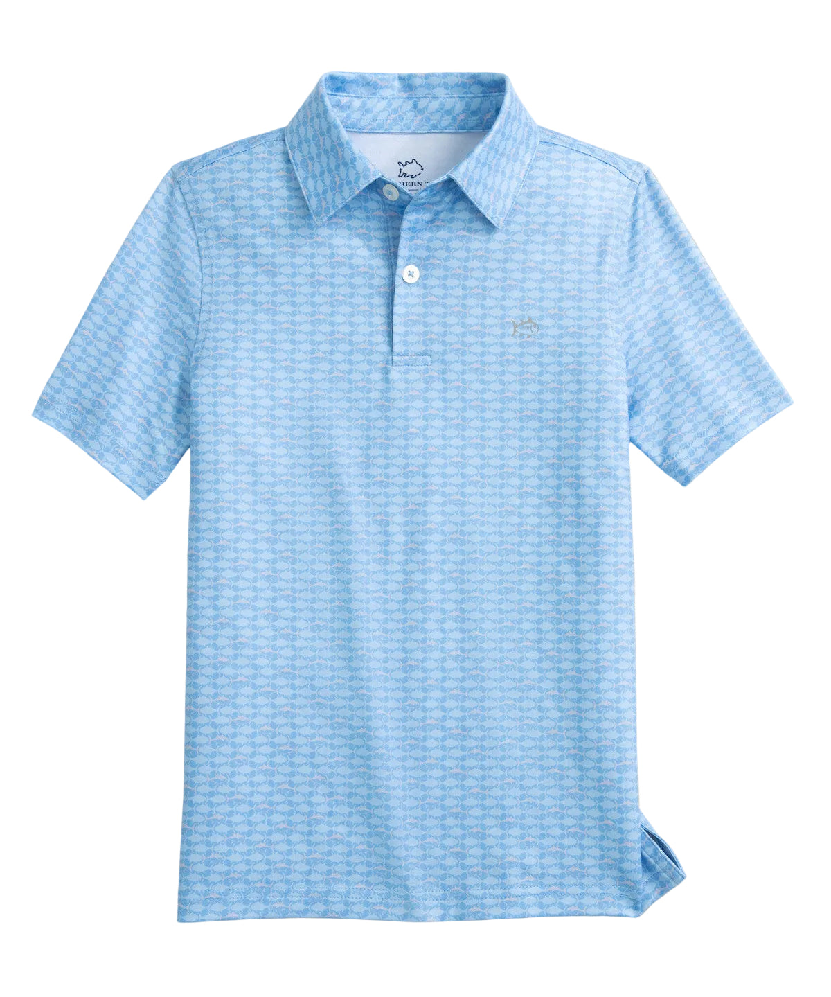 Southern Tide Driver Skipping Jacks Performance Polo- Ocean Channel