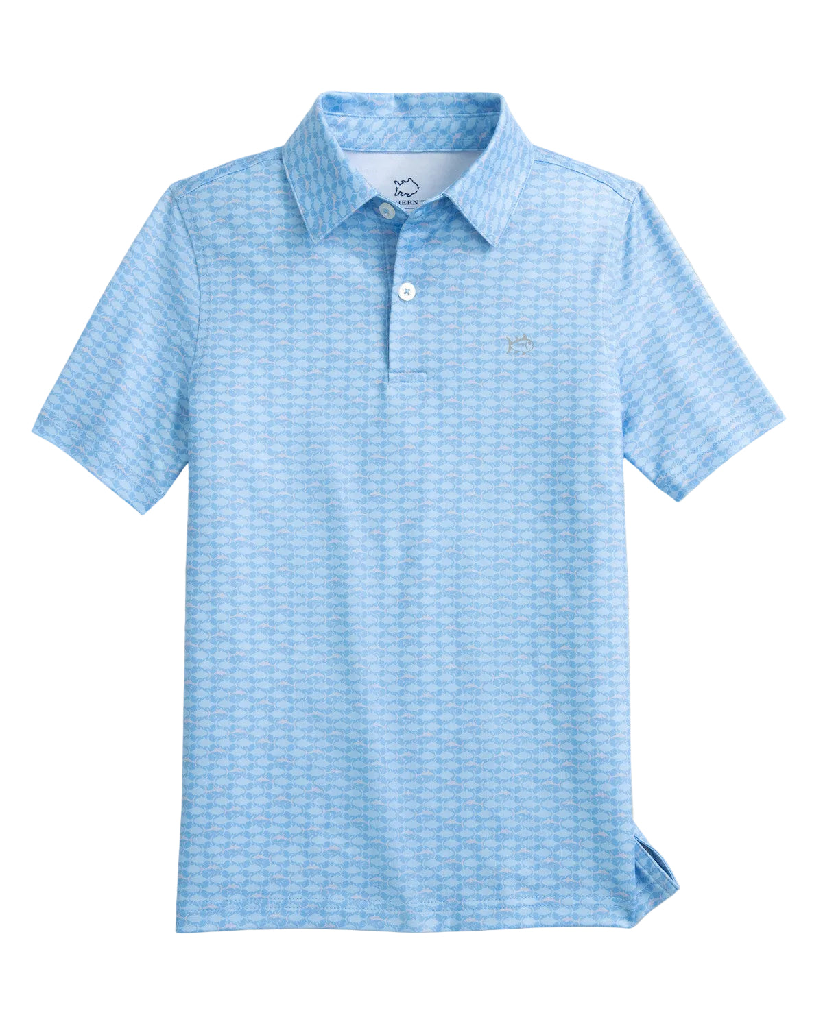 Southern Tide Driver Skipping Jacks Performance Polo- Ocean Channel
