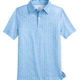 Southern Tide Driver Skipping Jacks Performance Polo- Ocean Channel