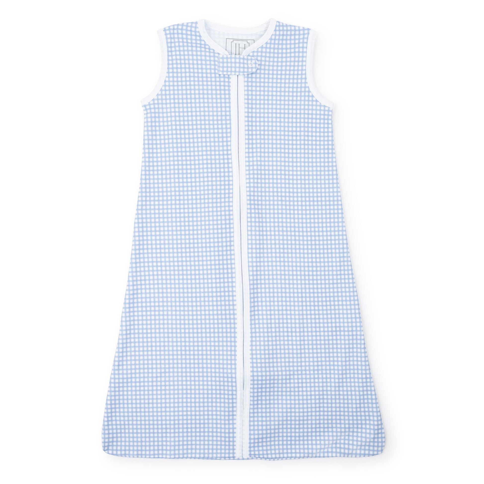 Lila and Hayes Wearable Blanket- Light Blue Box Plaid