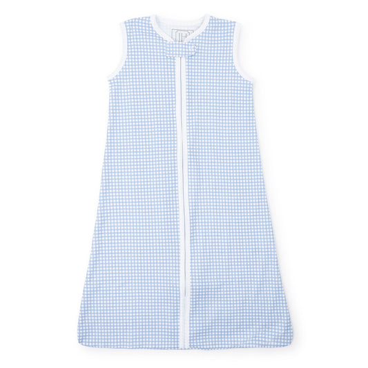 Lila and Hayes Wearable Blanket- Light Blue Box Plaid