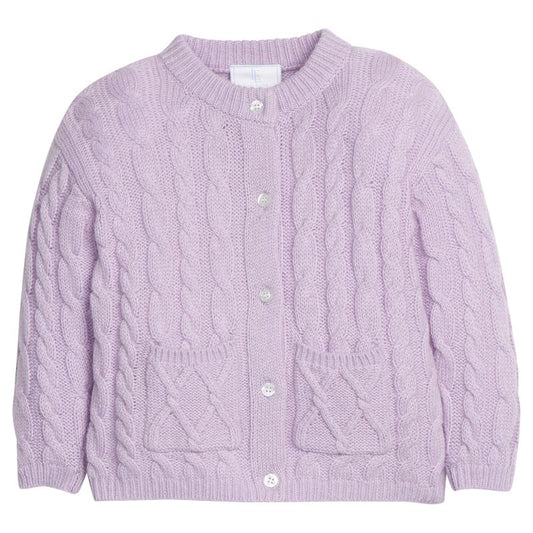 Little English Classic Cashmere Cardigan - Lavender