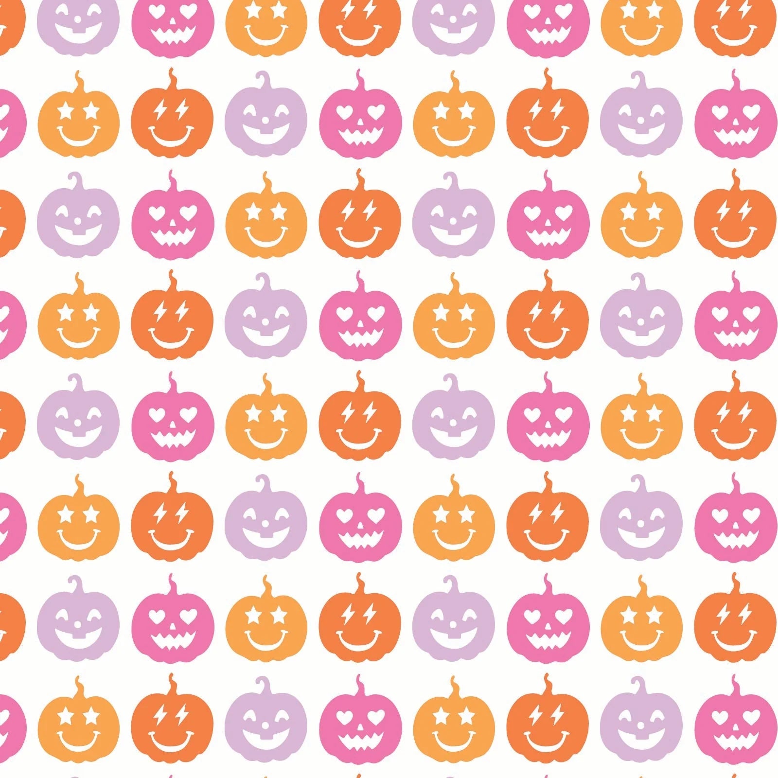 Lila and Hayes Alden Girls' Pima Cotton Pajama Pant Set - Preppy Pumpkins Bright