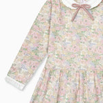 La Coqueta Pink Floral Laura Girl Drop Waist Dress