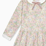La Coqueta Pink Floral Laura Girl Drop Waist Dress