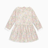 La Coqueta Pink Floral Laura Girl Drop Waist Dress