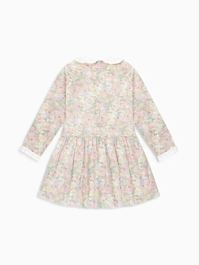 La Coqueta Pink Floral Laura Girl Drop Waist Dress – Jojo Mommy