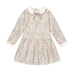 La Coqueta Pink Floral Laura Girl Drop Waist Dress