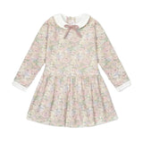 La Coqueta Pink Floral Laura Girl Drop Waist Dress