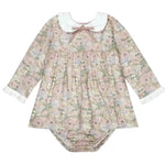 La Coqueta Pink Floral Laura Baby Girl Set