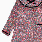 La Coqueta Alita Navy Floral Girl Empire Dress