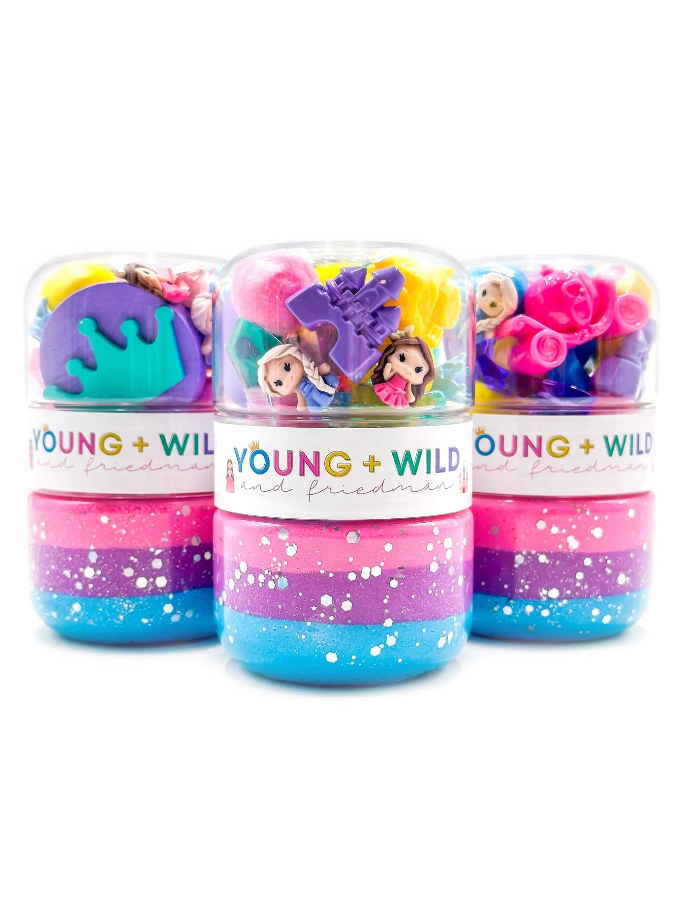 Young + Wild and Friedman Princess Grab & Go Dough Jar