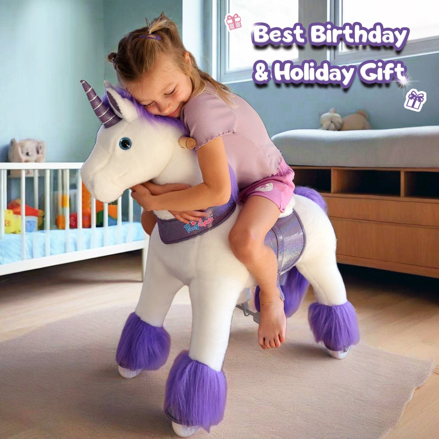 Model U® Ride-On Unicorn Age 3-4 Purple