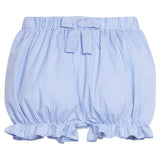 Little English Bow Bloomer - Royal Mini Gingham