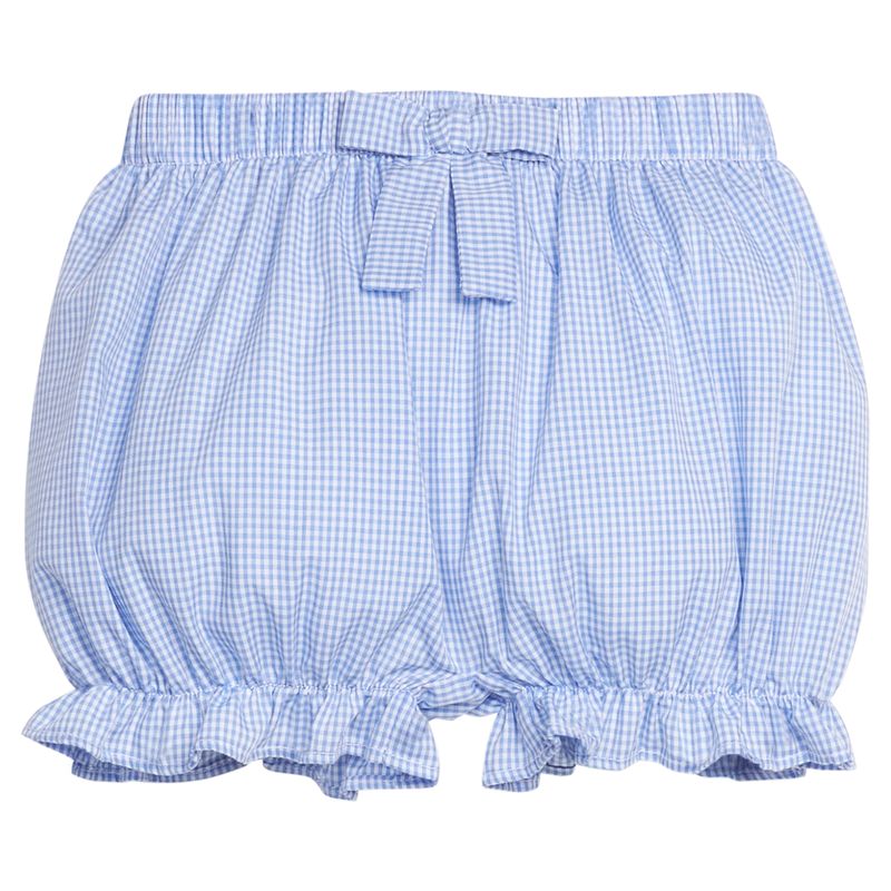 Little English Bow Bloomer - Royal Mini Gingham