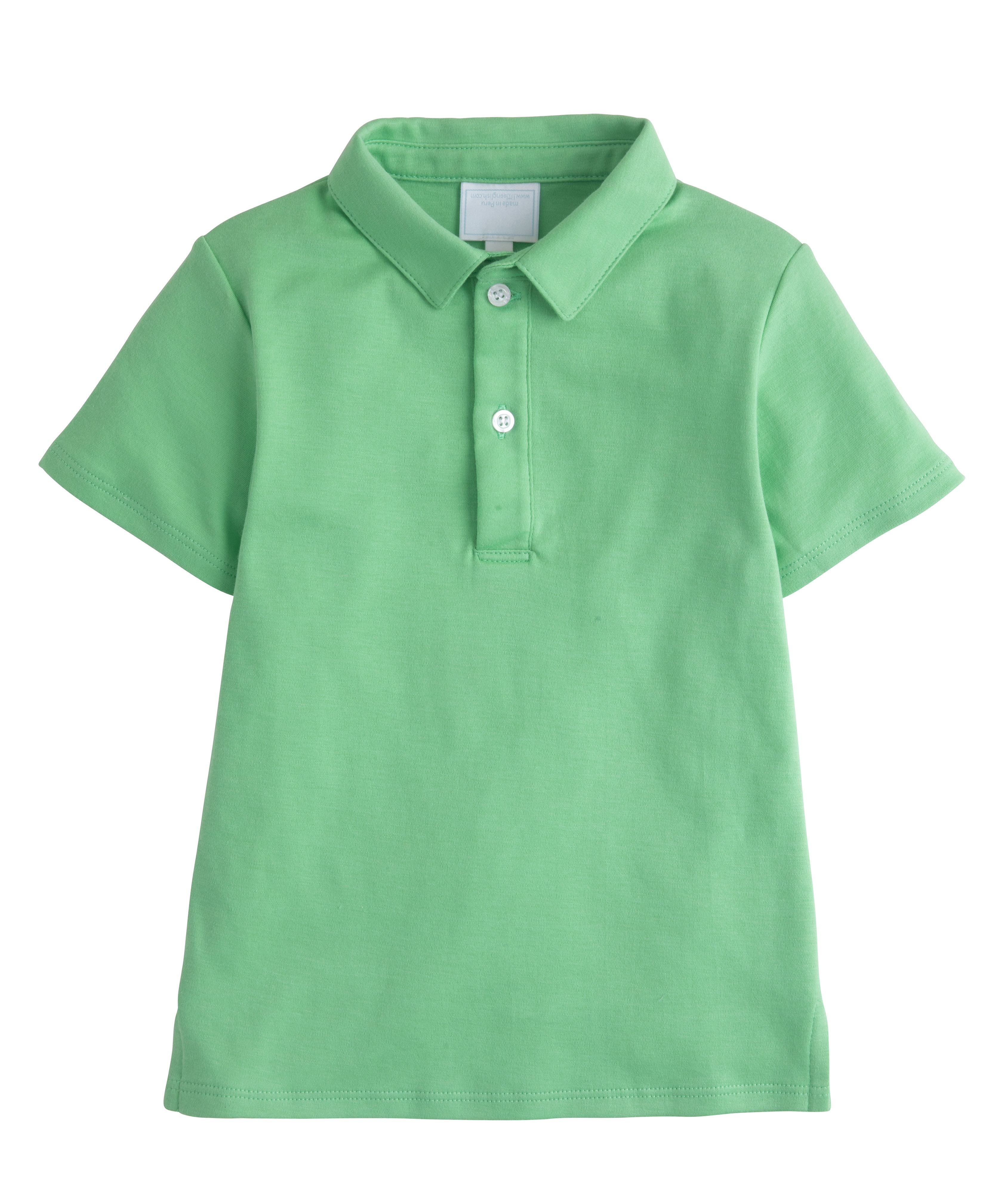 Little English Short Sleeve Polo - Green