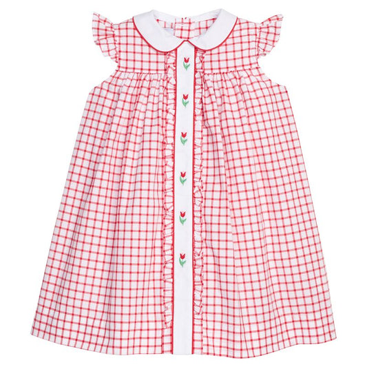Little English Ruffled Sally Dress- Tulip Valley