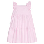 Little English Tiered Katie Dress- Light Pink Seersucker
