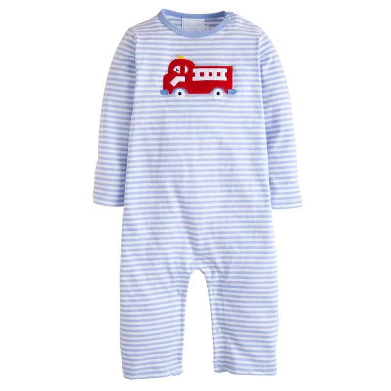Applique Romper- Fire Truck