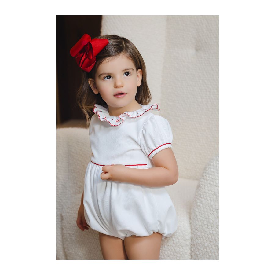 Sal and Pimenta White Christmas Romper