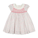 Antionette Paris Isadora Floral Pink Short Puff Dress