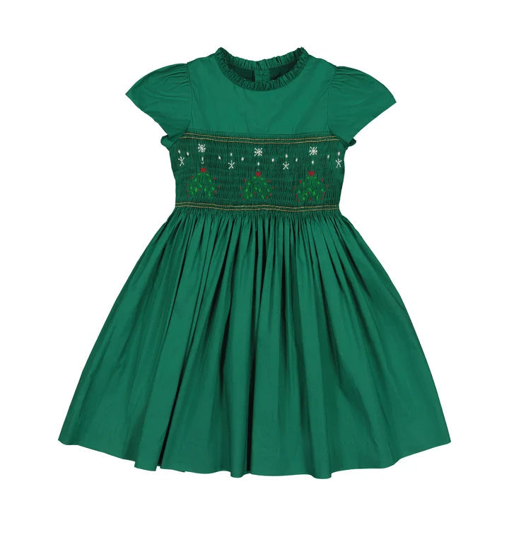 Antionette Paris Perla Green Smocked Dress