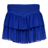 Azarhia Royal Smocked Mesh Skort