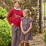 Little English Birdie Dress- Thornhill Plaid
