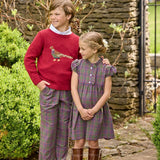Little English Birdie Dress- Thornhill Plaid