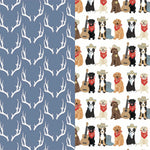 Lila and Hayes James Boys' Underwear Set - Rustic Antlers and Western Pups