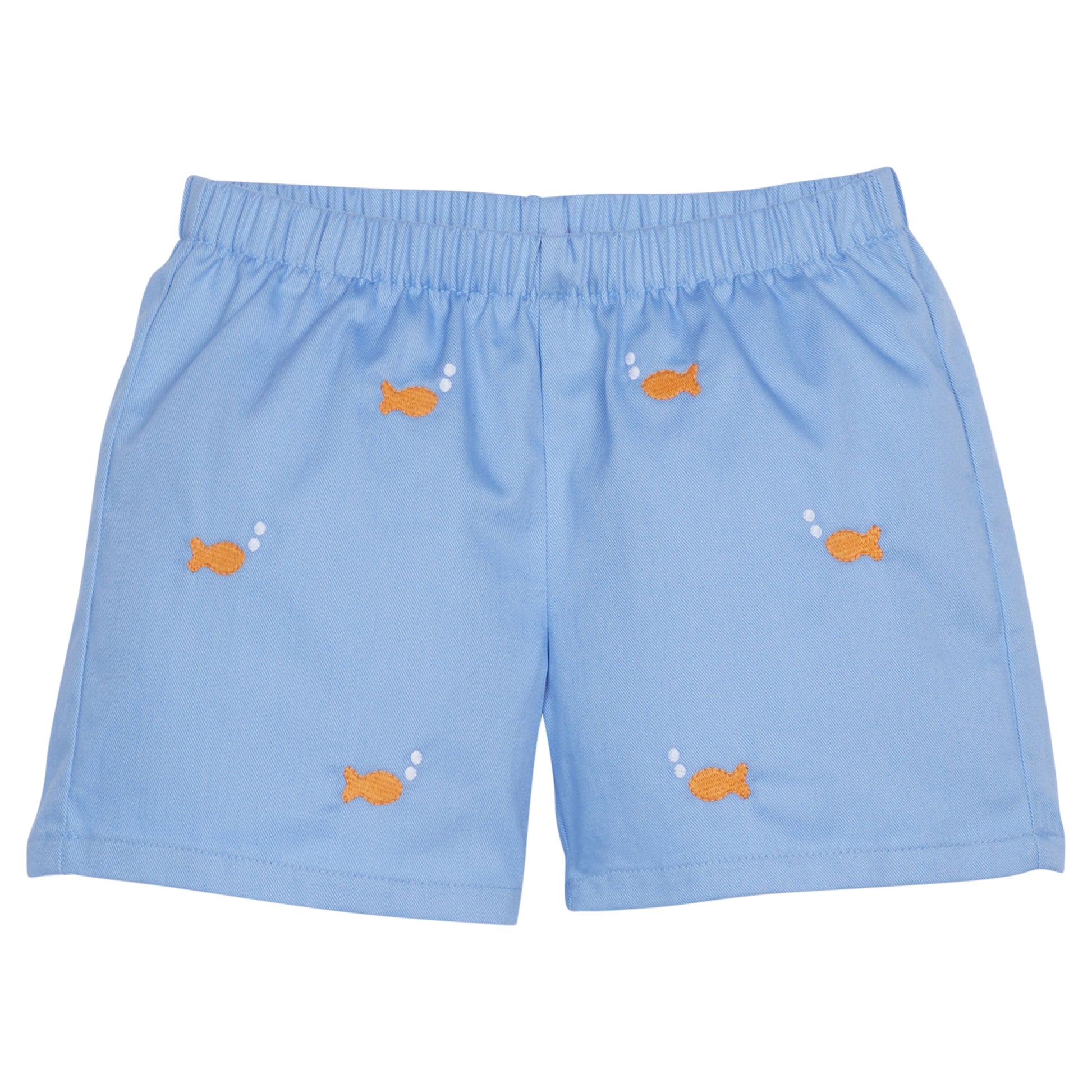 Little English Embroidered Basic Short - Goldfish