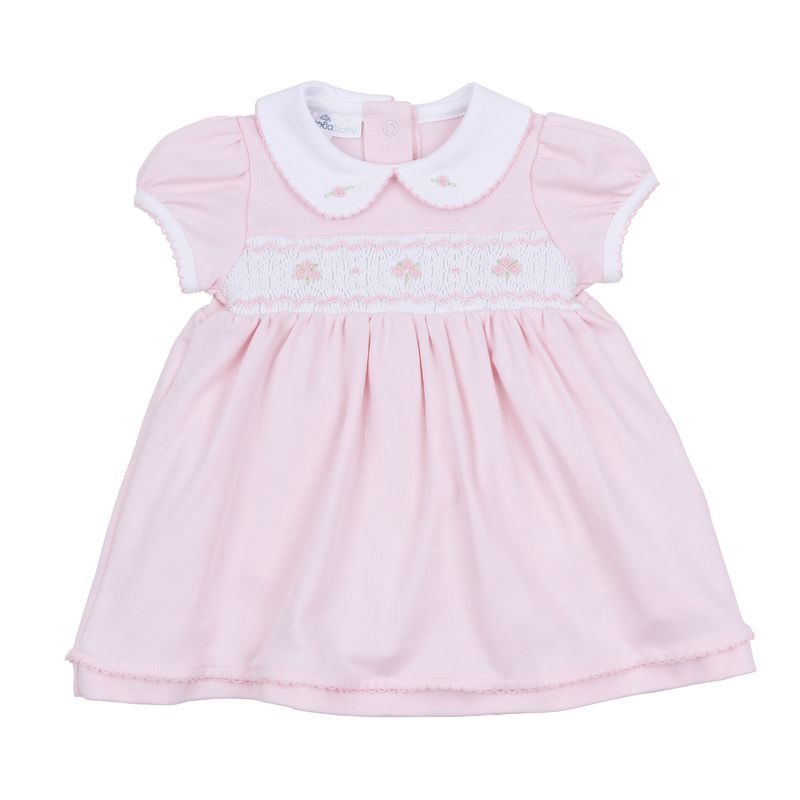 Magnolia Baby Lillian Smocked Dress- Pink