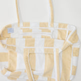Striped Beach Bag- Sand Stripe