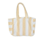 Weezie Striped Beach Bag- Sand Stripe