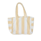 Weezie Striped Beach Bag- Sand Stripe