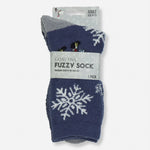 GOAT USA Santa Fuzzy Socks- Navy