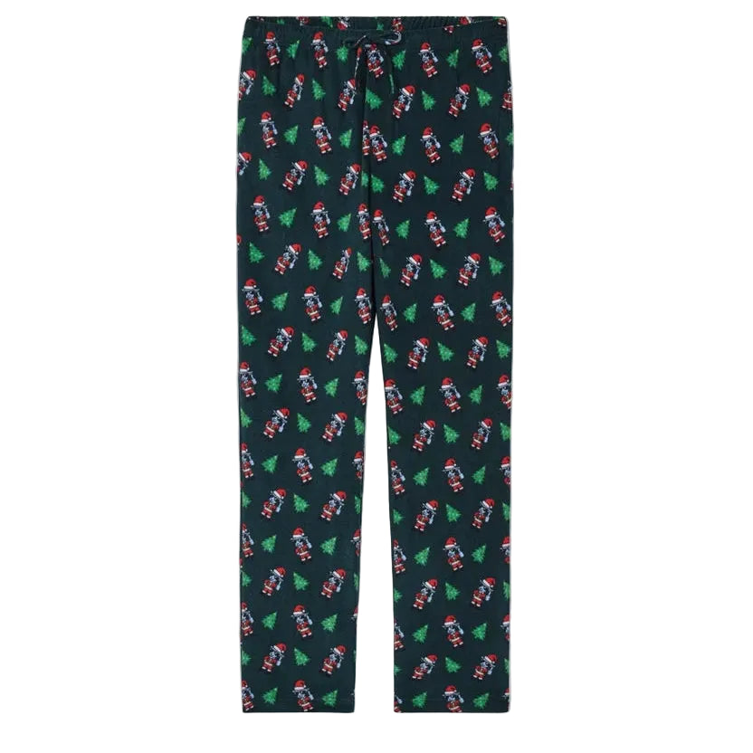 GOAT USA Santa Thumbs Up AOP Pajama Pants- Sage