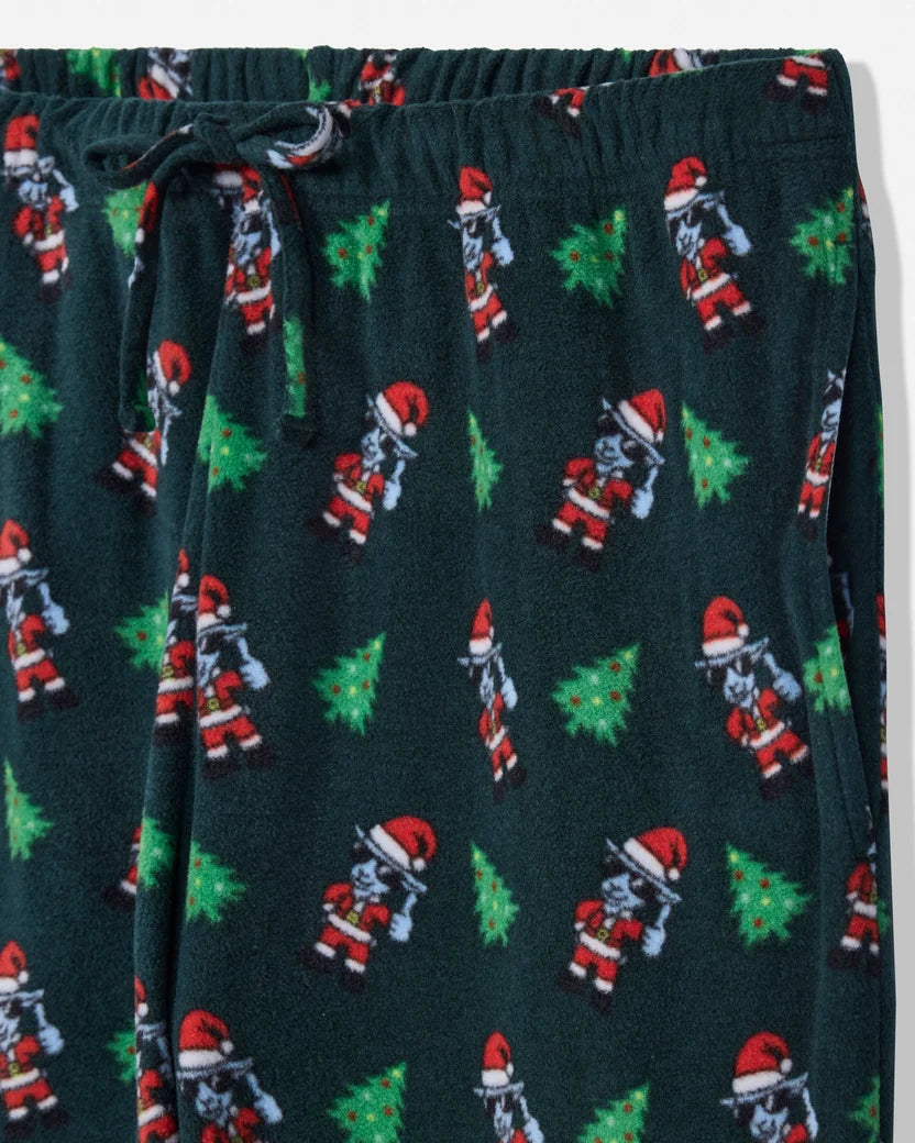 GOAT USA Santa Thumbs Up AOP Pajama Pants- Sage
