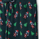 GOAT USA Santa Thumbs Up AOP Pajama Pants- Sage